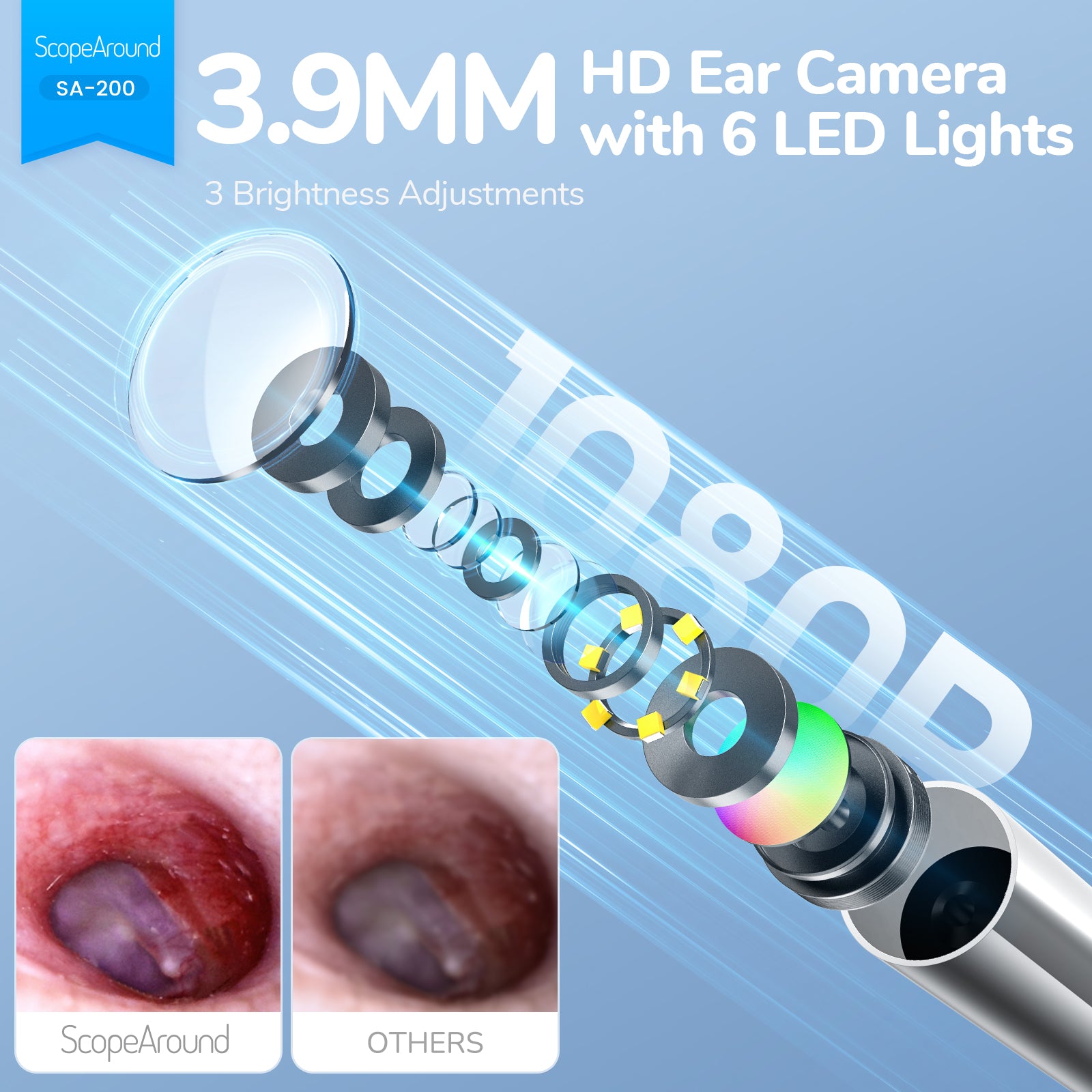 SA200 3-in-1 Digital Otoscope